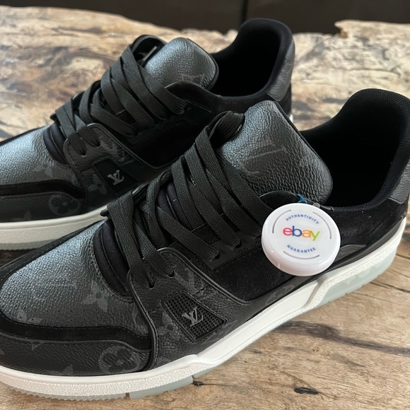 Size 7 - Louis Vuitton LV Trainer Black - 1A8PUA - Picture 9 of 10